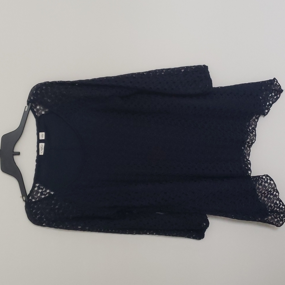 Cato Navy lace top
